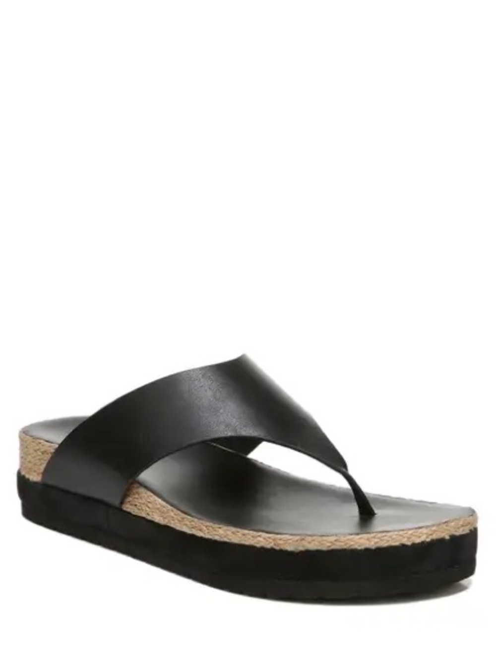 Vince Leather Platform Thongs / Sandals